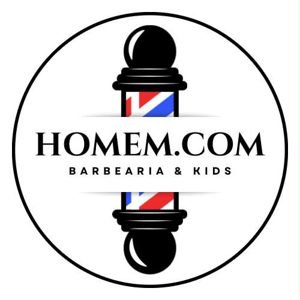 Logo Homem.com Barbearia & Kids