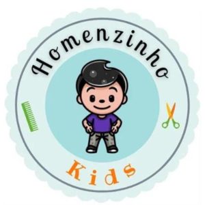 Logo Homenzinho Kids, o espaço infantil da Homem.com